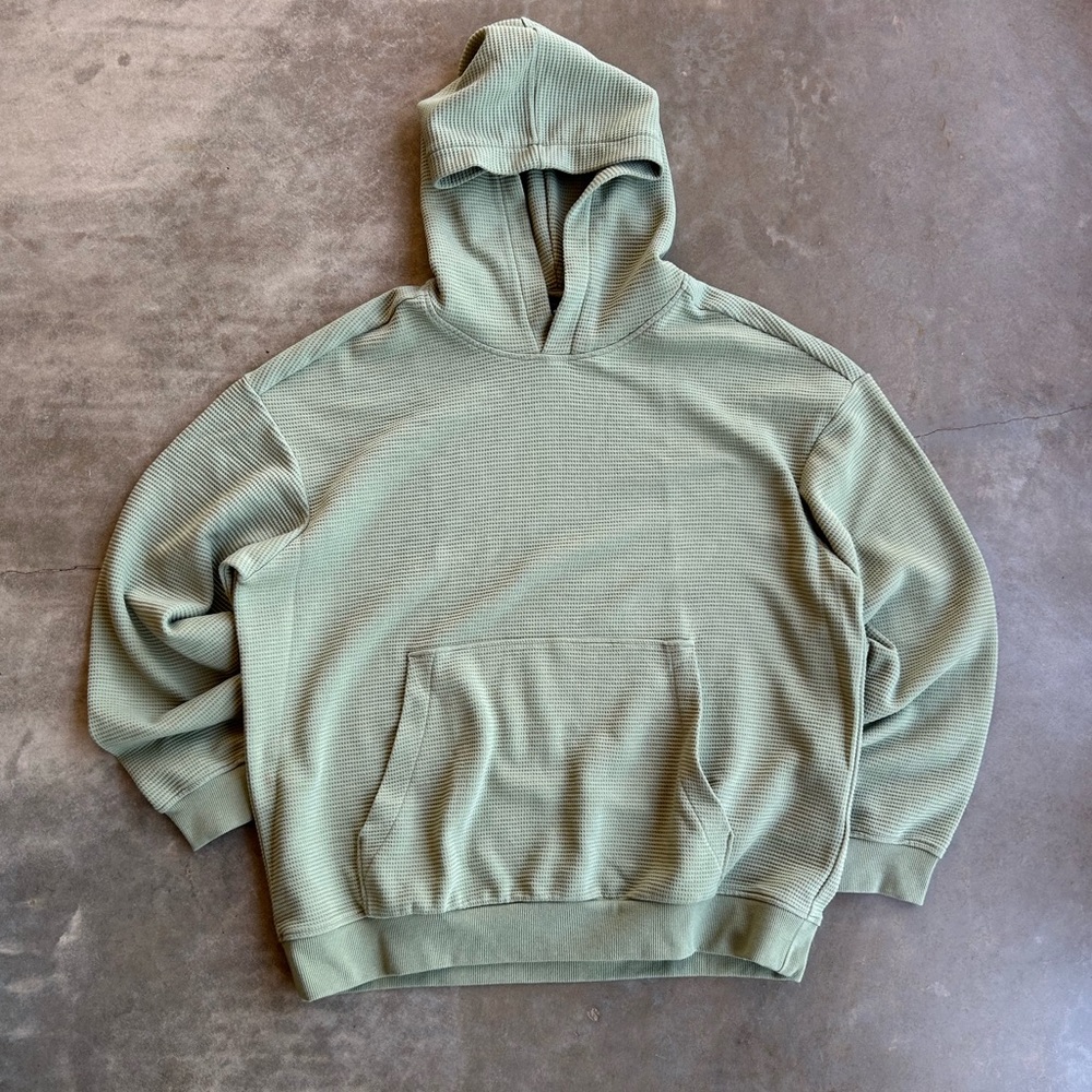 H&M Olive Green Ribbed Hoodie